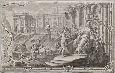 Nuevo mapa de Roma sacado a la luz por Giambattista Nolli en el año MDCCXLVII, conocido como La Pianta Grande di Roma