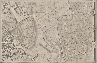 Nuevo mapa de Roma sacado a la luz por Giambattista Nolli en el año MDCCXLVII, conocido como La Pianta Grande di Roma