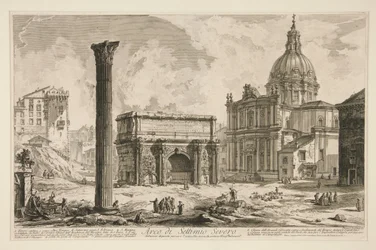 Arco de Septimio Severo, de Vedute di Roma