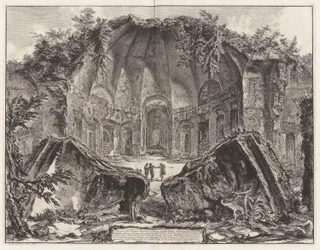 Restos del Templo del Dios Canopus en Adriano