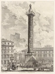 Colonna Antonina (La columna de Marco Aurelio), de Vedute di Roma (Vistas de Roma)