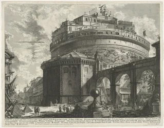 Engelenburcht en Roma Vista del Mausoleo d