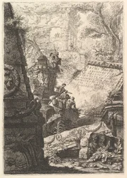 Frontispicio: Prima Parte di Architetture e Prospettive, Roma, ca. 1750