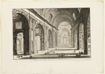 Vista interior de la Basílica de San Pedro en el Vaticano, de Vistas de Roma