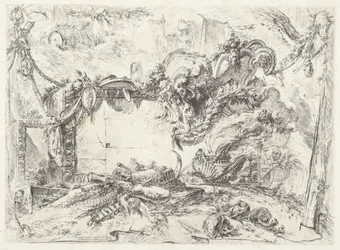 Tableta Monumenteel Caprichos decorativos (antiguo título de la serie) Grotescos (título de la serie)