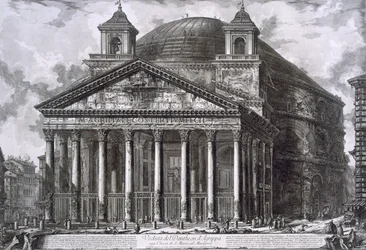 Panteón de Agripa, Roma (grabado)