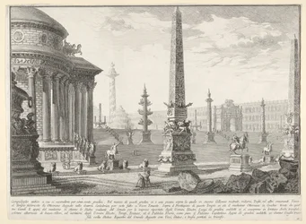 Placa 10: El antiguo Capitolio ascendido por aproximadamente cien escalones
