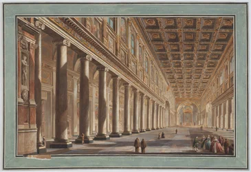 Santa María la Mayor, interior, Roma