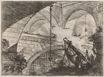 El arco con un adorno de concha
