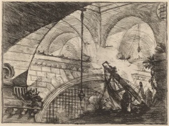 El arco con un adorno de concha