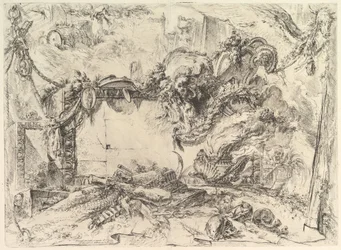 La Tableta Monumental, de Grotteschi Grotesques, ca. 1748