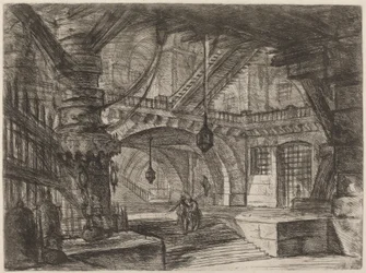 El muelle con cadenas