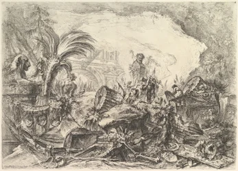 El arco triunfal, de Grotteschi Grotesques, ca. 1748