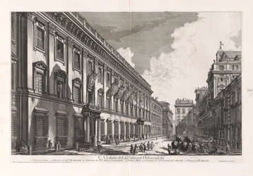 Veduta del Palazzo Odescalchi (Vista del Palacio Odescalchi), de Vedute di Roma (Vistas de Roma)