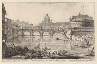 Vista del Puente y Castillo Sant
