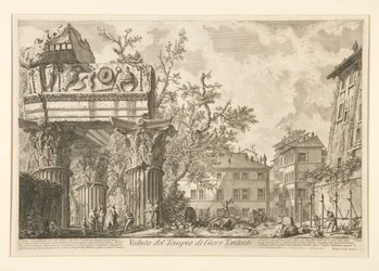 Vista del Templo de Júpiter Tonans [el Tronador]), de Vedute di Roma