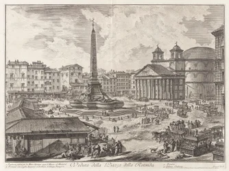 Veduta della Piazza della Rotunda (Vista de la Piazza della Rotonda [con el Panteón al fondo]), de Vedute di Roma (Vistas de Roma)