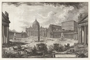 Vista de la Gran Plaza y la Basílica de San Pedro