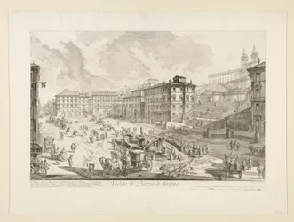 Vista de la Piazza di Spagna, desde Vistas de Roma