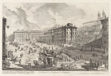 Vista de la Piazza di Spagna, de Vedute di Roma (Vistas de Roma)