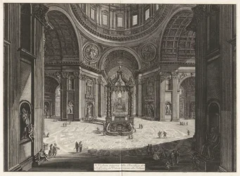 Vista interior de la Basílica de San Pedro