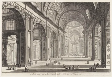 Vista interior de la Basílica de San Pedro