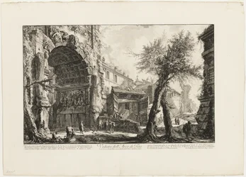 Vista del Arco de Tito, de Vedute di Roma (Vistas de Roma)