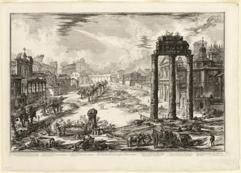 Vista del Campo Vaccino, de Vistas de Roma