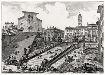 Vista de la Colina Capitolina, de la serie 