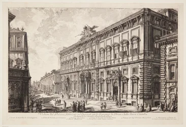 Vista del Palazzo della Consulta en el Quirinal, sede de la secretaría papal