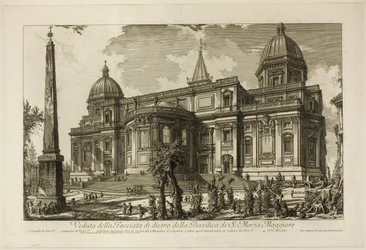 Vista de la entrada trasera de la Basílica de S. Maria Maggiore, de Vistas de Roma