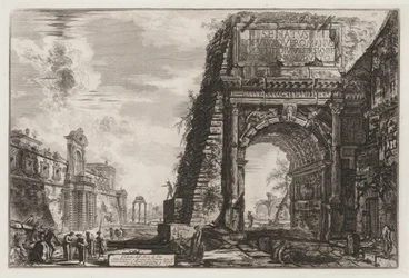 Vistas de Roma: El Arco de Tito, 1776