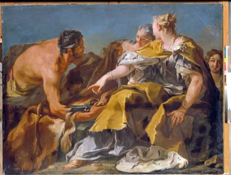 Dido construyendo Cartago, Óleo sobre lienzo de Giovan Battista Pittoni - State Hermitage, San Petersburgo