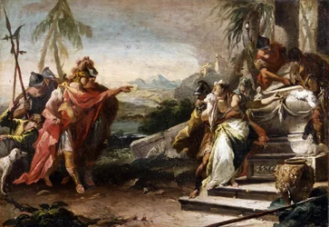 El sacrificio de Polixena (óleo sobre lienzo)