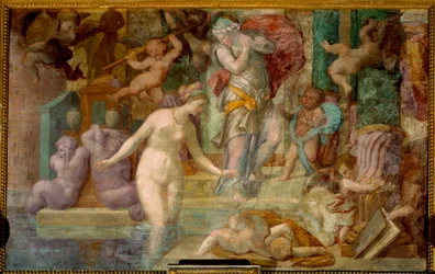 Escuela de Fontainebleau: Venus en la fuente