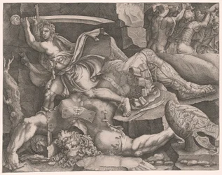 David corta la cabeza a Goliat