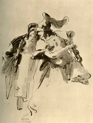Un soldado y un anciano, mediados del siglo XVIII, 1928