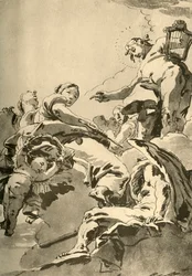 Apolo, las Musas y Cronos, c. 1730, 1928