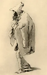 Hombre con barba, mediados del siglo XVIII, 1928