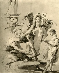 Decapitación de un santo, mediados del siglo XVIII, 1928