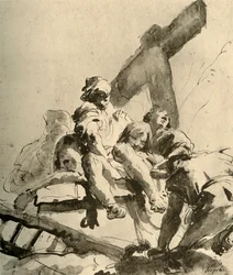 Descendimiento de la cruz, mediados del siglo XVIII, 1928