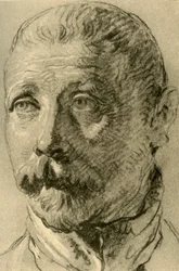 Cabeza de un hombre barbudo, mediados del siglo XVIII