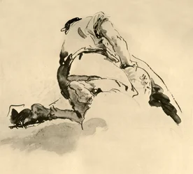 Figura Arrodillada vista desde atrás, mediados del siglo XVIII, 1928