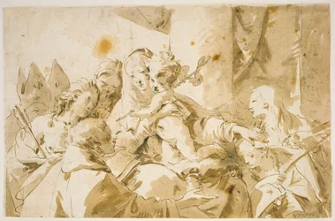 Madonna mit Kind und Heiligen