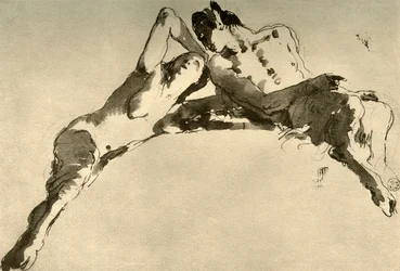 Fauno masculino y femenino, mediados del siglo XVIII, 1928