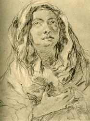 Mater Dolorosa, mediados del siglo XVIII, 1928