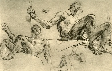 Estudios de desnudos, mediados del siglo XVIII, 1928
