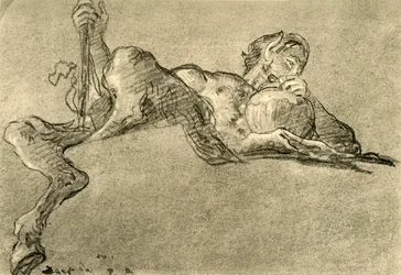 Sátiro con jarra de vino, c. 1761, 1928