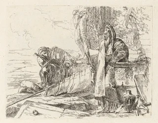 Filósofo de pie y otras dos figuras, de Vari capricci (Varios Capriccios)