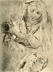 Estudios de una Madonna, mediados del siglo XVIII, 1928